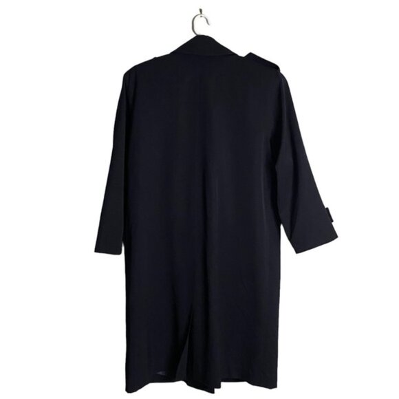 Rue Grenelle Women's Vintage Navy Double Breasted Wool Coat - Picture 9 of 9